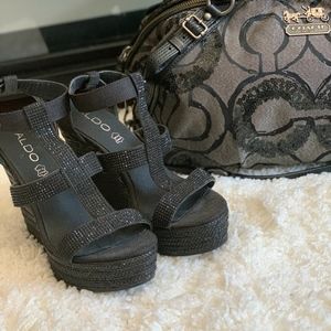 Sparkle Sandal Wedge